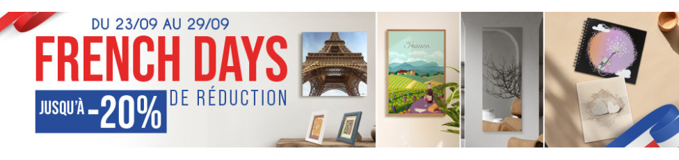 French Days, tableaux, albums et cadres en promotion | Photoexpression