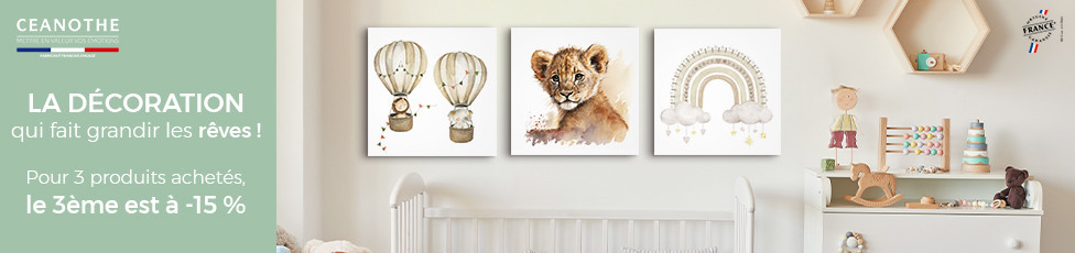 Tableaux muraux de naissance pour bébé | Photoexpression