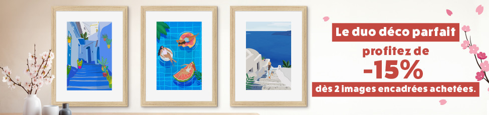 Promos images encadrées : -15 % dès 2 produits achetés | Photoexpression