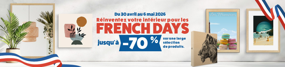 French Days, jusqu'à -70%, fabrication française | Photoexpression