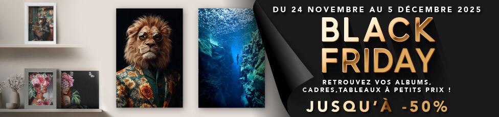 Black Friday, tableaux décoratifs à petits prix | Photoexpression