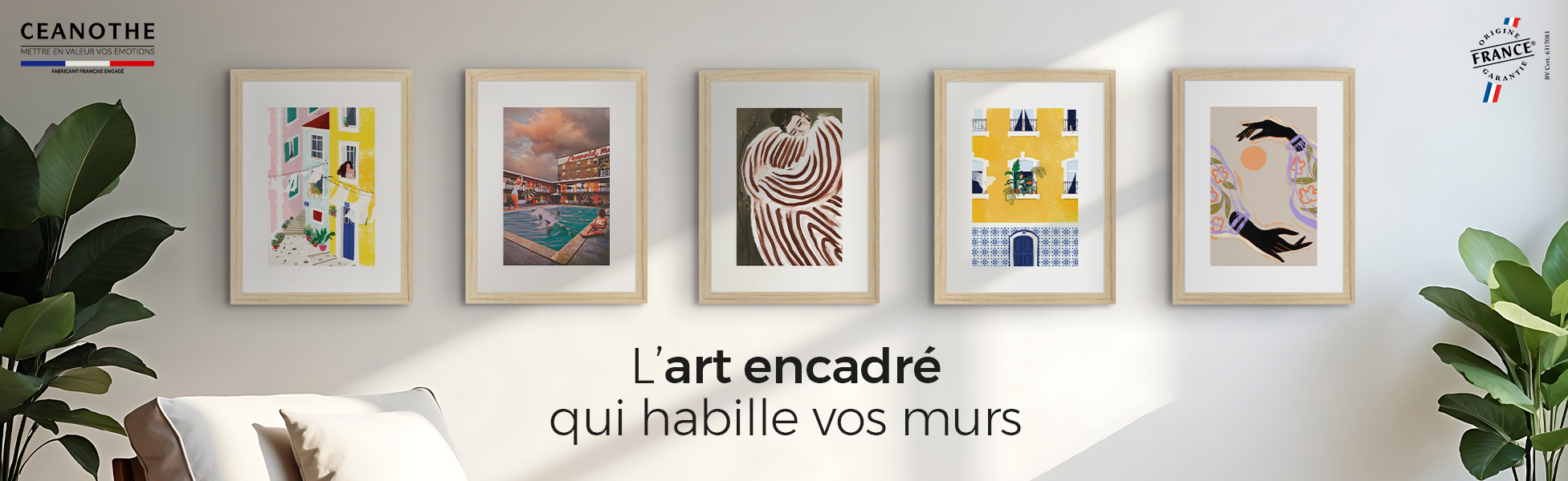 Nos images encadrées pour décoration d'intérieur