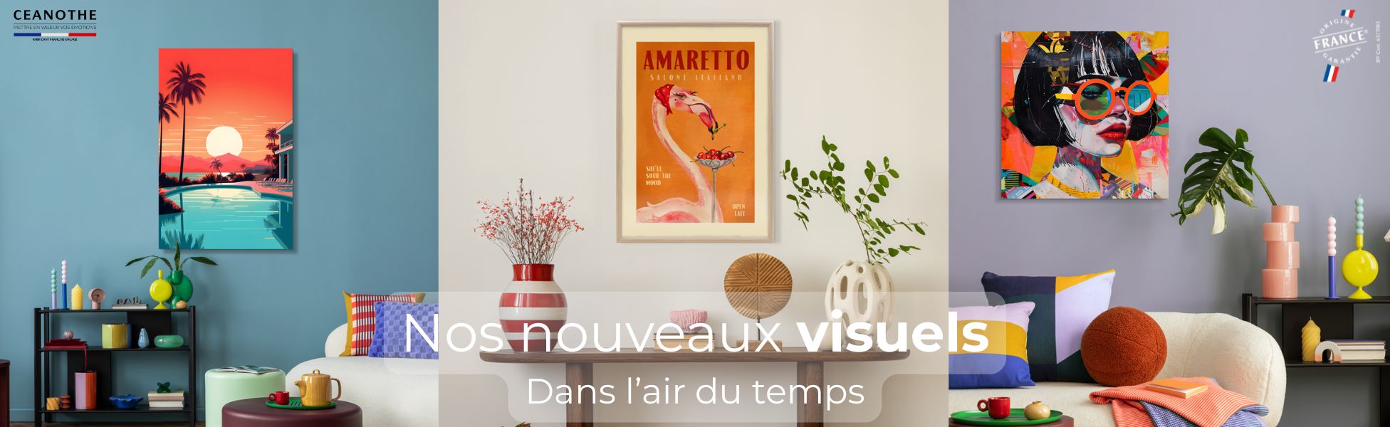 Nouveautés tableaux design décoration intérieure