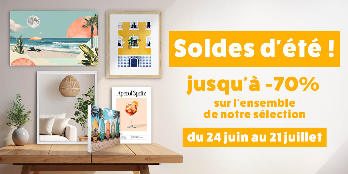 Soldes d'été : Jusqu'à - 70 % sur l'ensemble de notre catalogue !