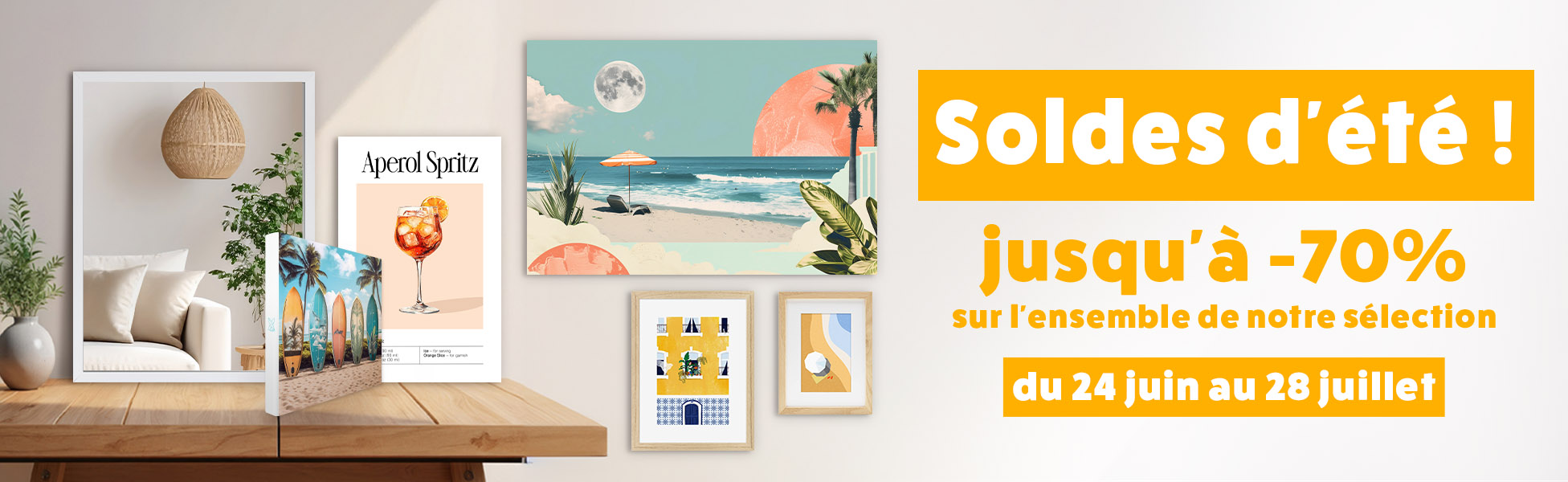 Soldes d'été 2026 : Jusqu'à - 70 % sur l'ensemble de notre catalogue !